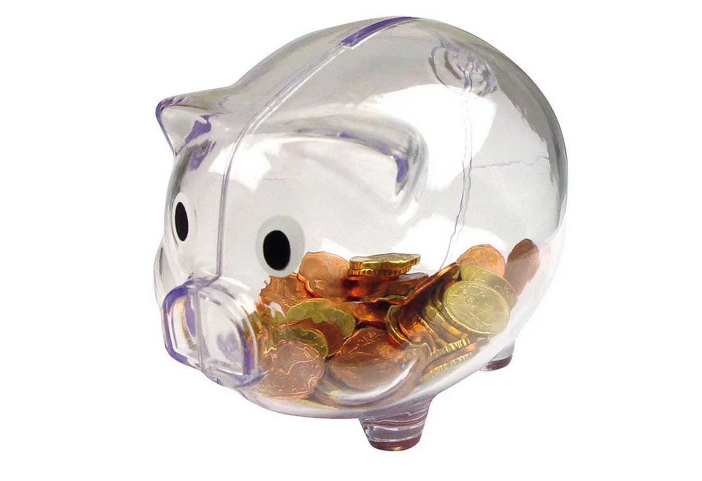 Macma Spardose Sparschwein Transparent Klar