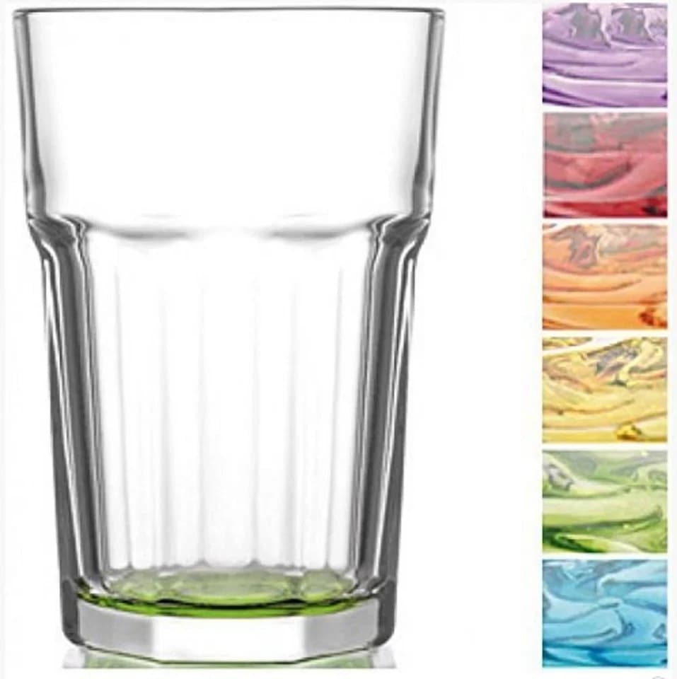 LAV Gläser-Set 12-tlg. Retro Caipirinha Gläser Bunt 300+250 ml
