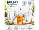 steinwohn Teeglas 6er Set mit Henkel - 300ml Glas Bild 2