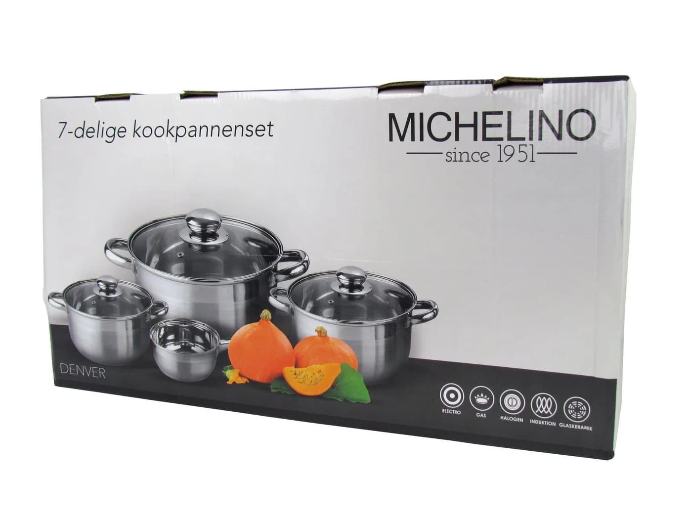 Michelino Topf-Set Denver 7-tlg. Edelstahl für alle Herdarten - Bild 3