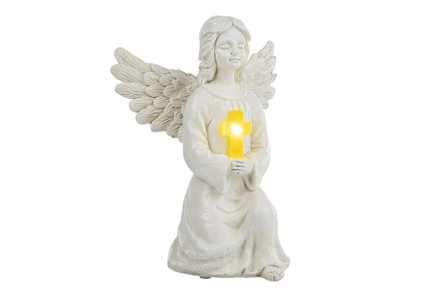 Haushalt International Gartenfigur LED-Solarengel mit Solarpanel - Bild 2