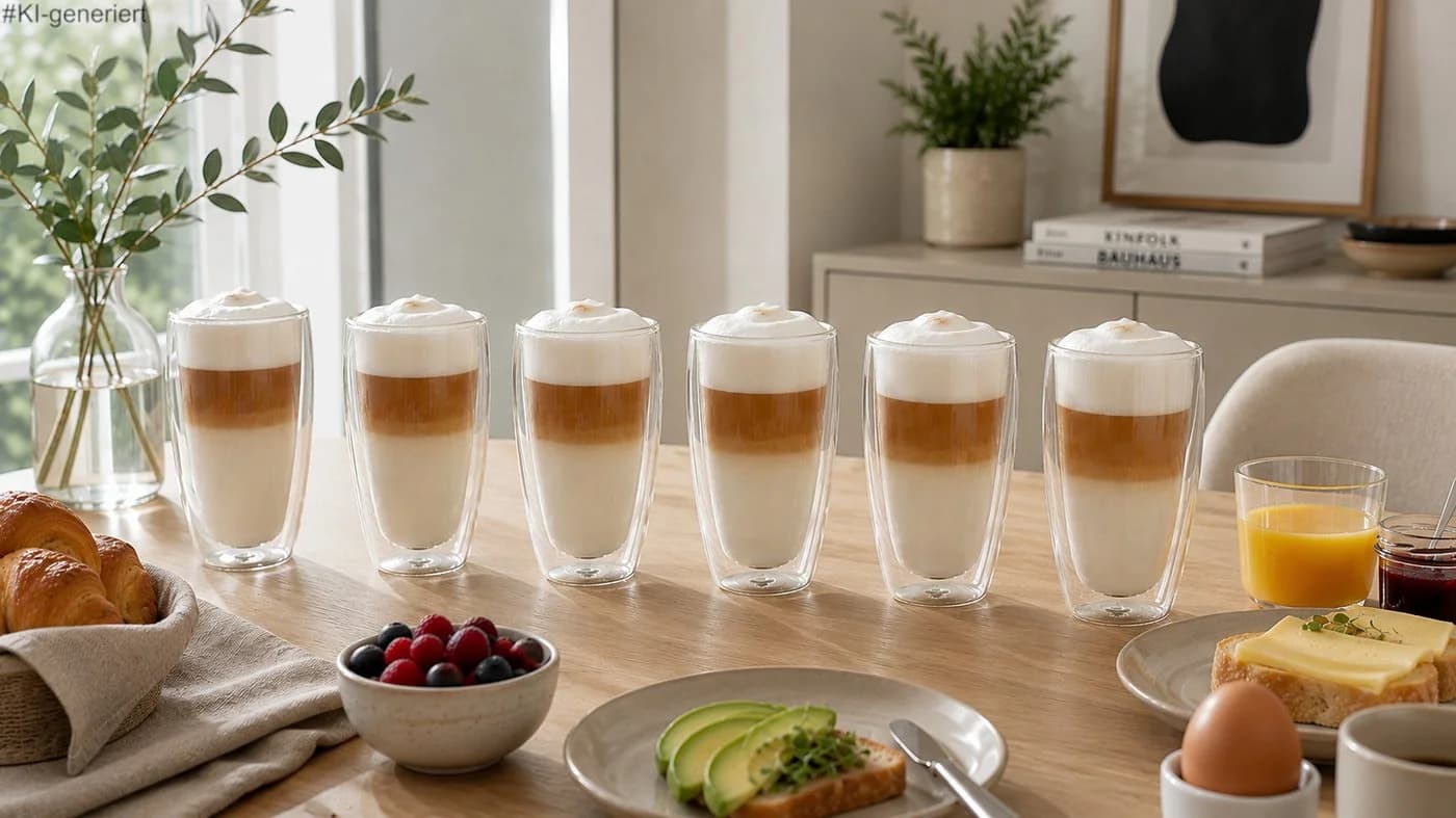 Haushalt International Latte Macchiato-Glas 6-tlg. Doppelwandig 400ml - Bild 2