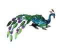 HI Solar-Wanddeko Pfau mit LED & Dämmerungssensor Bild 1