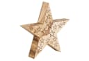 HI LED Weihnachtsstern aus Holz und Kunststoff, 3 Motive, Batteriebetrieben Bild 1