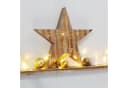 HI LED Weihnachtsstern aus Holz und Kunststoff, 3 Motive, Batteriebetrieben Bild 2
