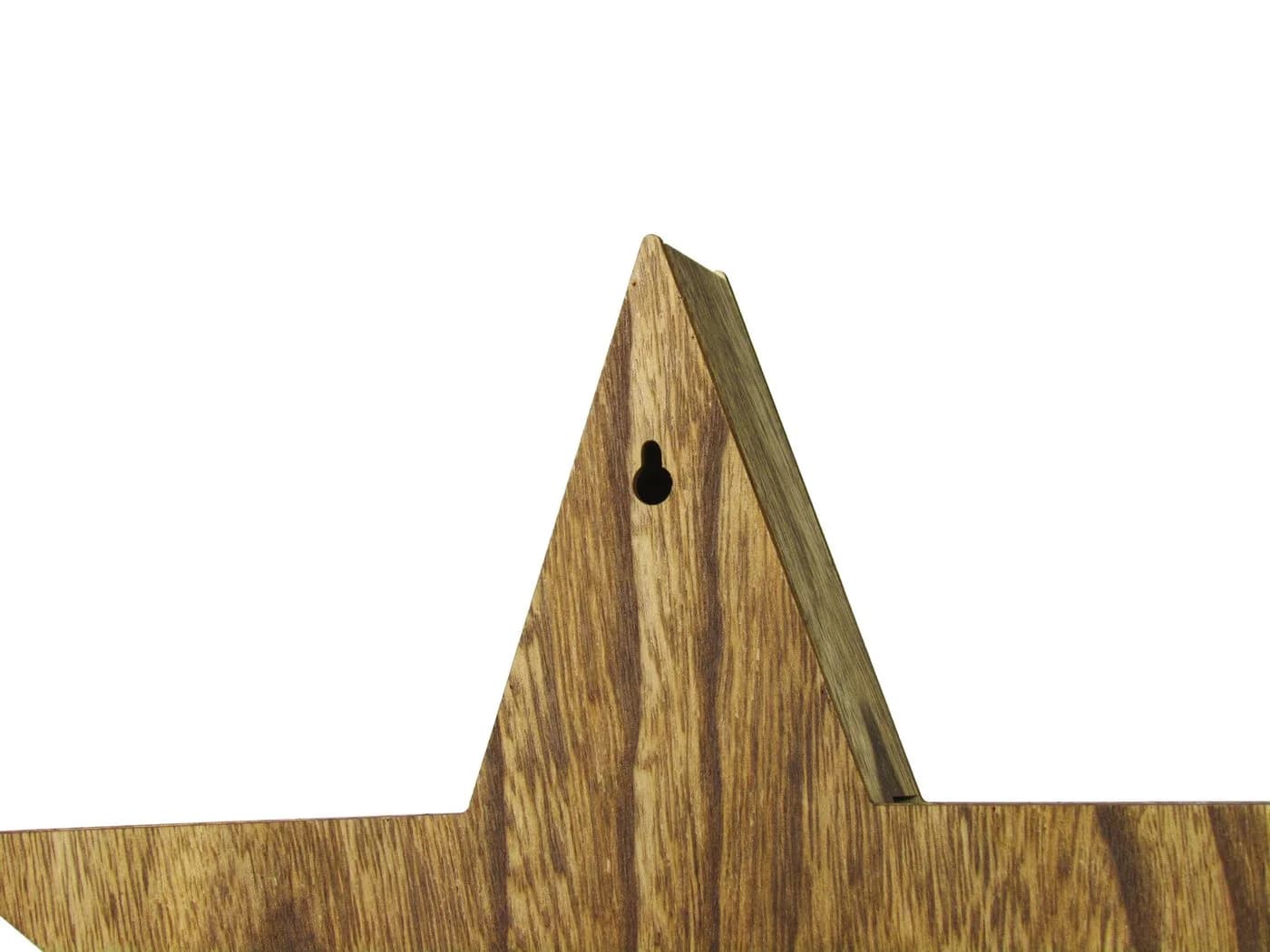 HI LED Weihnachtsstern aus Holz und Kunststoff, 3 Motive, Batteriebetrieben - Bild 3