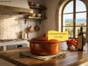 steinwohn Schmortopf Ton-Cocotte mit Deckel Glasierter Schmortopf Ton Rot-Braun Bild 2