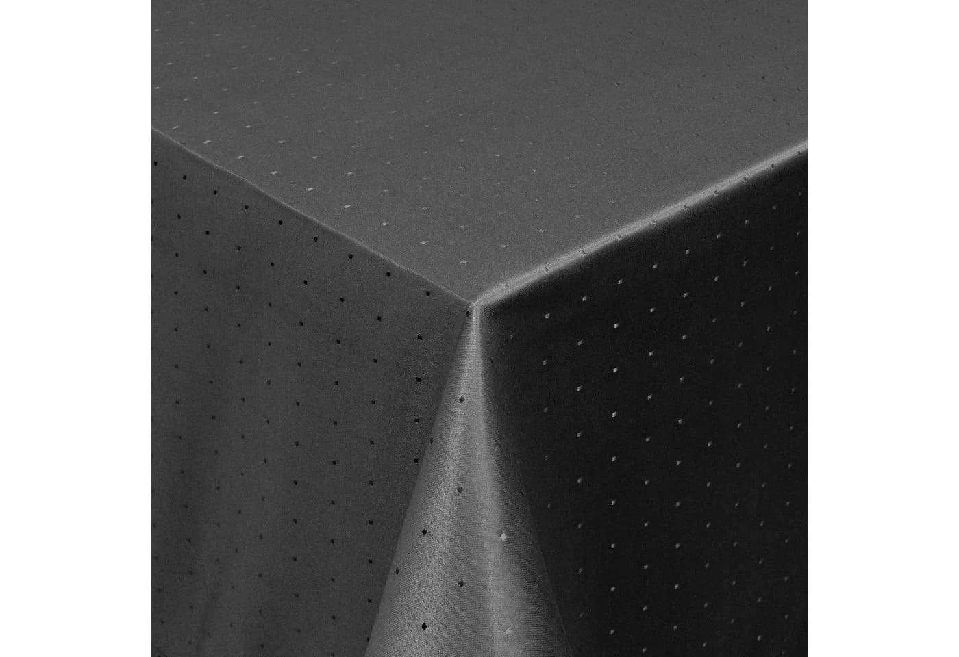 Moderno Tischdecke Schwarz Punkte Design Jacquard Saum