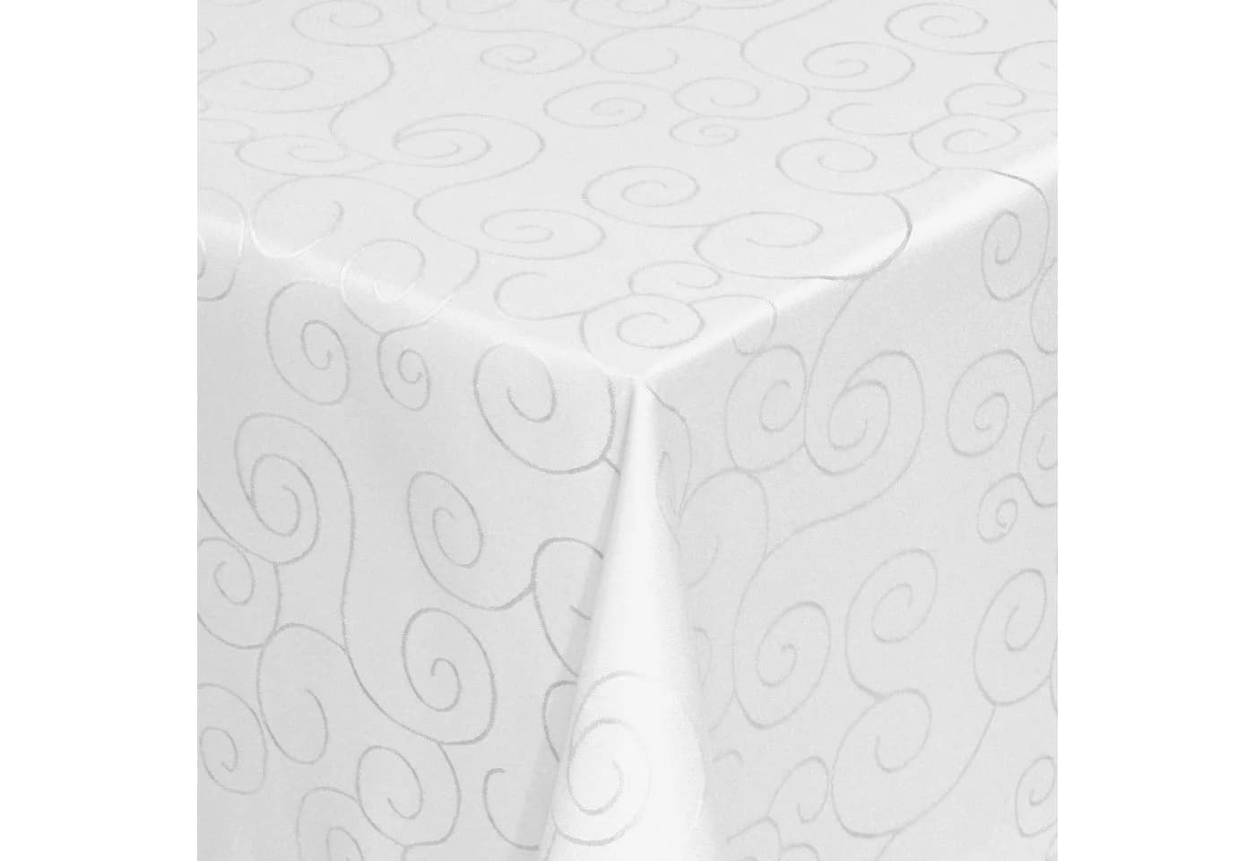 Moderno Tischdecke Stoff Damast Ornamente Jacquard Ranken Design mit Saum, Eckig 80x80 cm