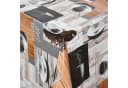 Moderno Wachstuch Tischdecke Braun Kaffee-Motiv Abwaschbar Bild 2