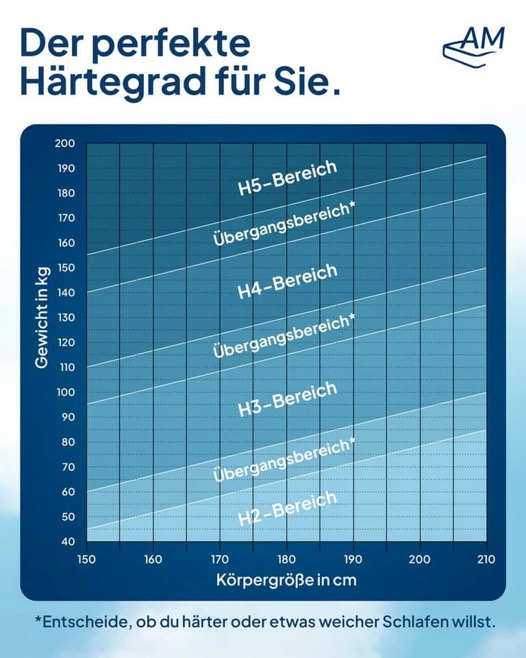 AM Qualitätsmatratzen 7-Zonen Tonnentaschenfederkernmatratze Made in Germany - Bild 5