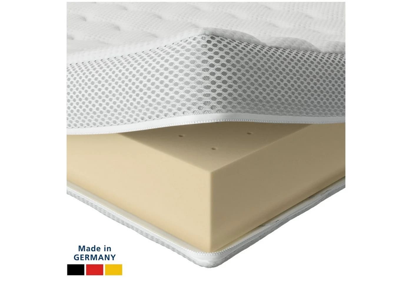 AM Qualitätsmatratzen Premium Latex-Topper 80x200 cm Weiß - Bild 2