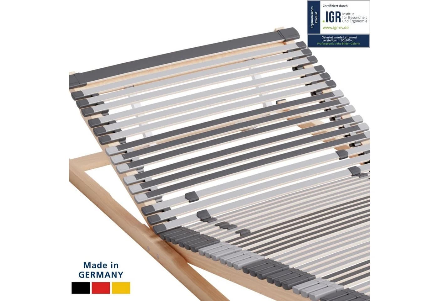 AM Qualitätsmatratzen Ergonomischer 7-Zonen Lattenrost verstellbar - Bild 2
