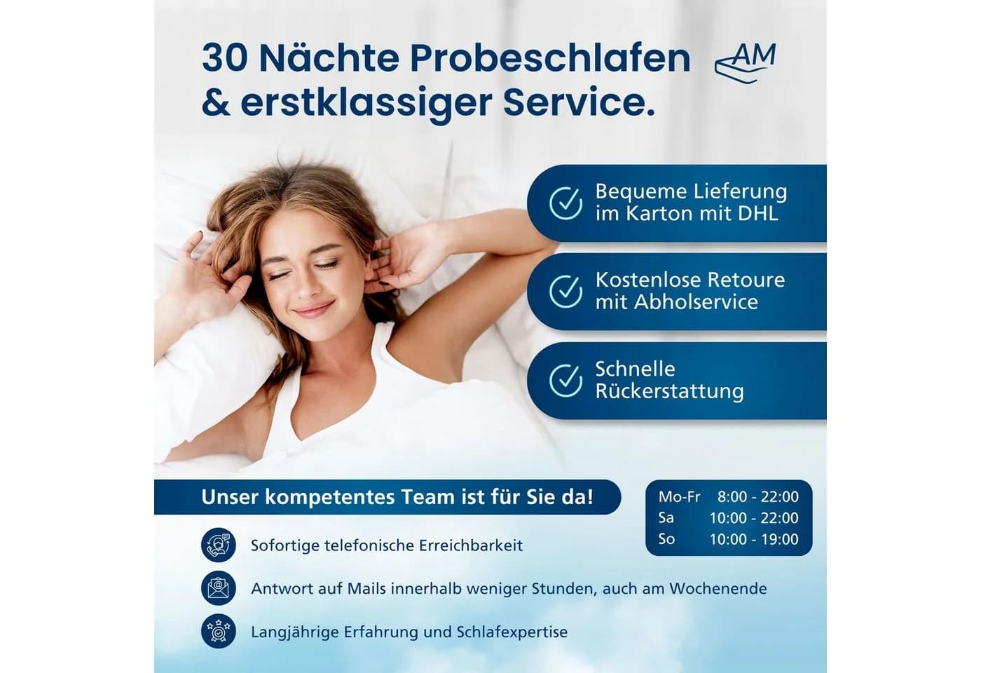 AM Qualitätsmatratzen Komfortschaummatratze Premium Pflegematratze mit Sitzkanten - Bild 5