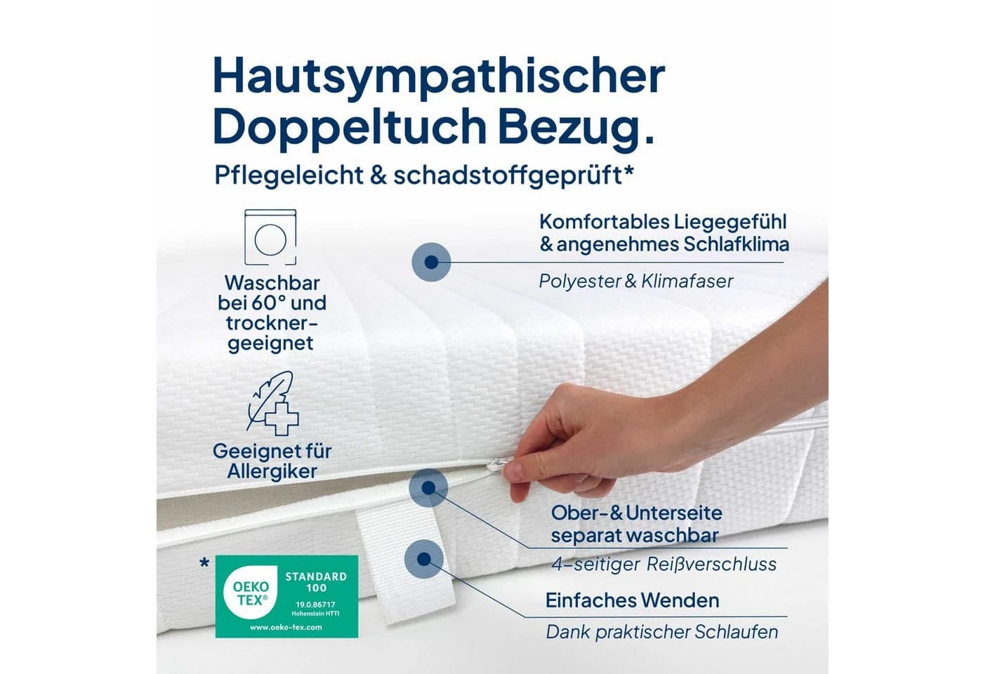 Gelschaummatratze 7-Zonen Gel-Matratze AM Qualitätsmatratzen - Bild 5