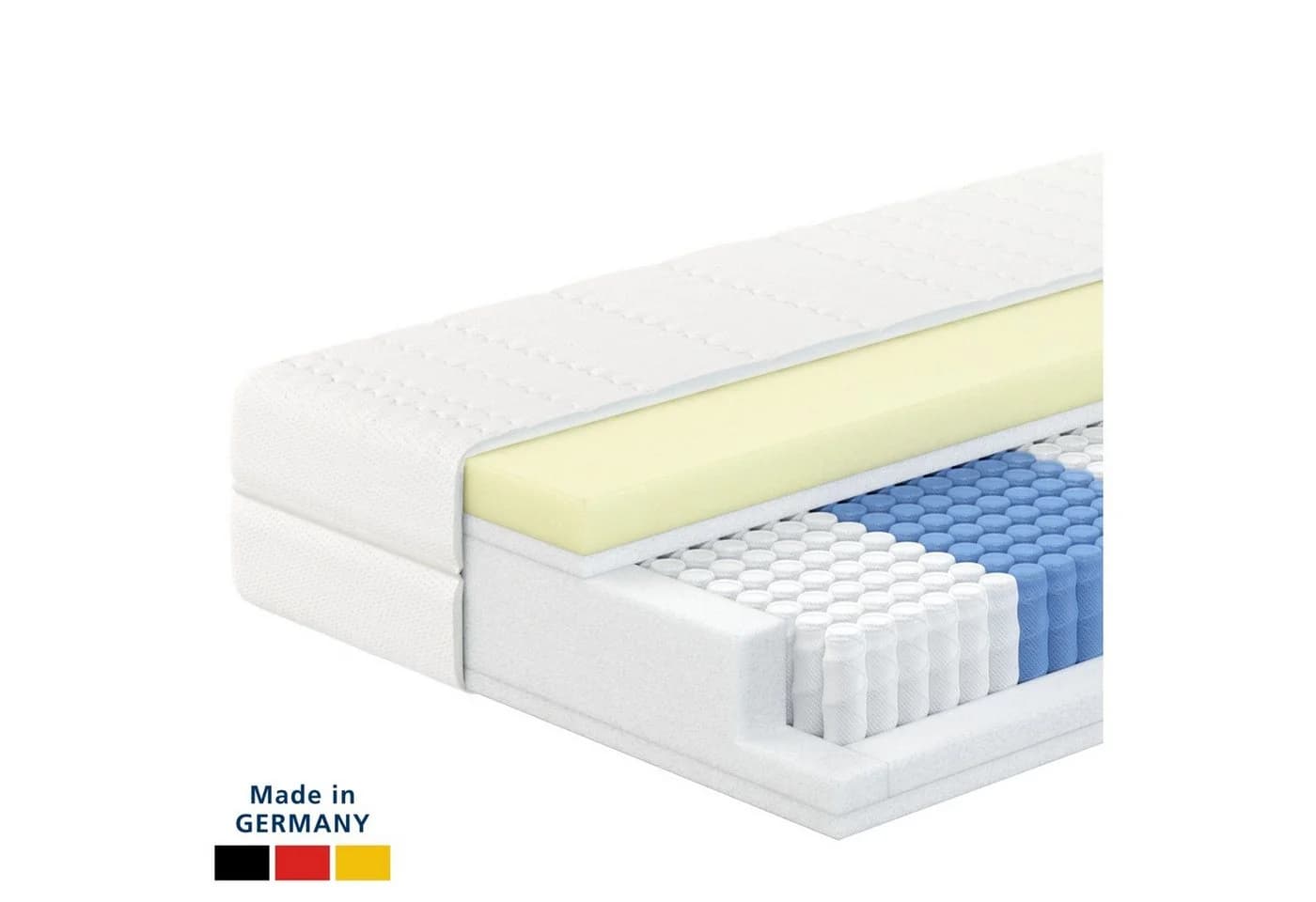 AM Qualitätsmatratzen Visco-Taschenfederkernmatratze 7-Zonen Memory Foam 24 cm - Bild 2