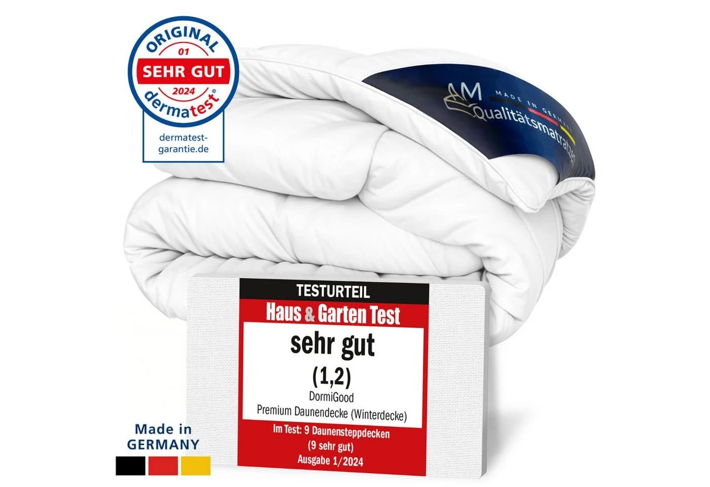 DormiGood Premium Daunendecke Winter 100% Daunen Baumwolle - Bild 2