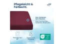 AM Qualitätsmatratzen Spannbettlaken Baumwolle Bordeaux Jersey Bild 5