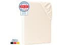 AM Qualitätsmatratzen Spannbettlaken Baumwolle Creme Jersey Bild 2