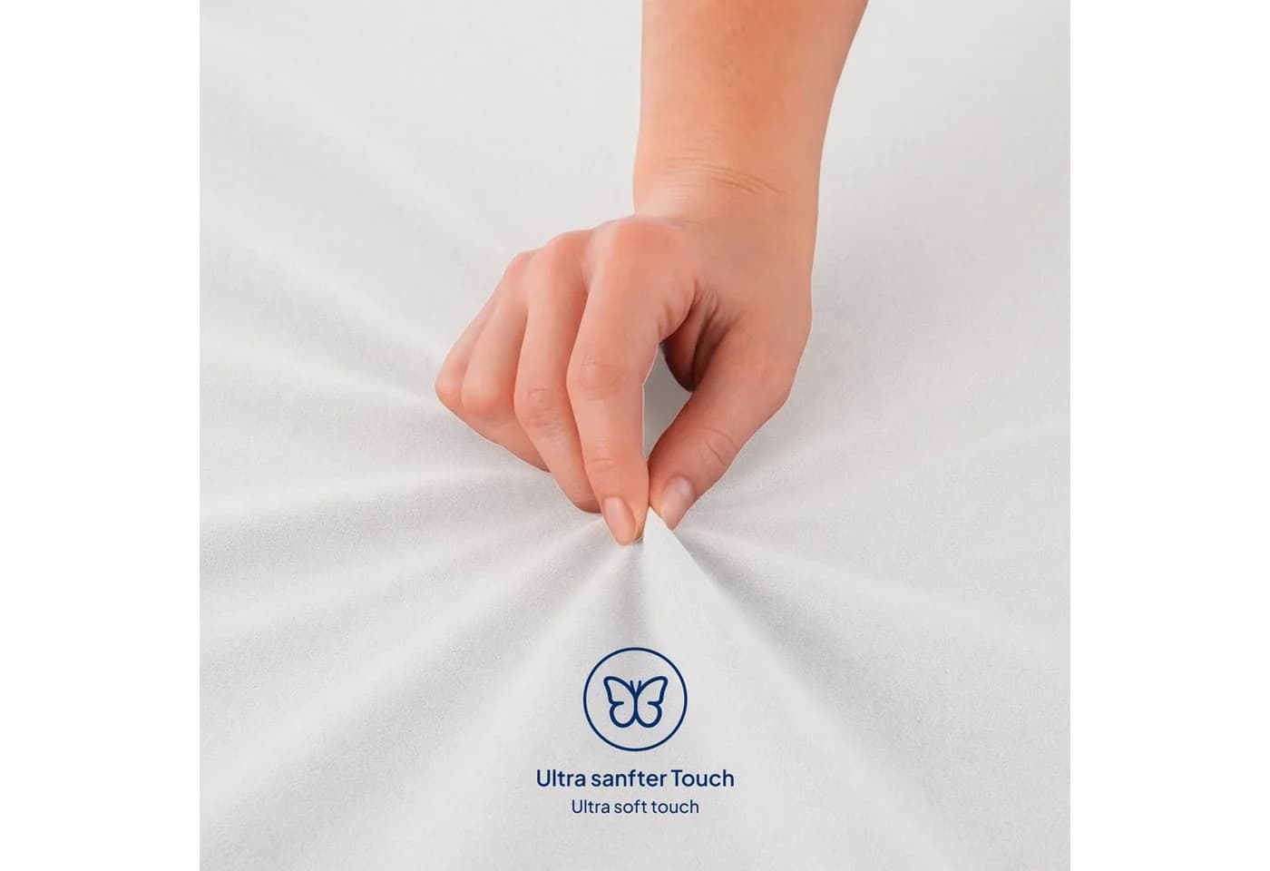 AM Qualitätsmatratzen Spannbettlaken Baumwolle Creme Jersey - Bild 5