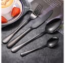 Eyecatcher Besteck-Set 4-tlg. Edelstahl Schwarz/Silber Bild 2