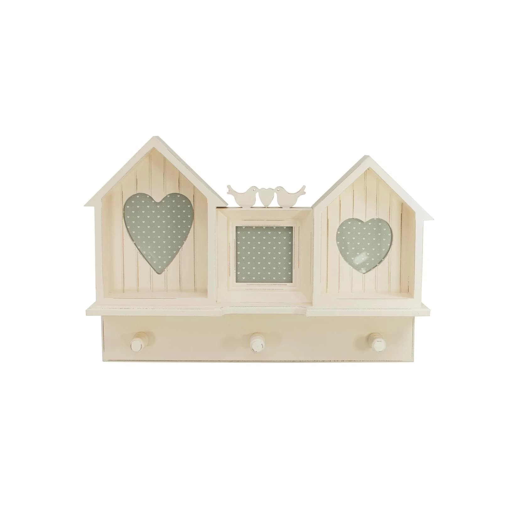 HTI-Line Garderobe Traunstein Shabby Look mit Bilderrahmen