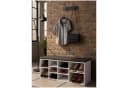 HTI-Living Schuhbank Katja1 mit Kissen und 10 Fächern Weiß Bild 2