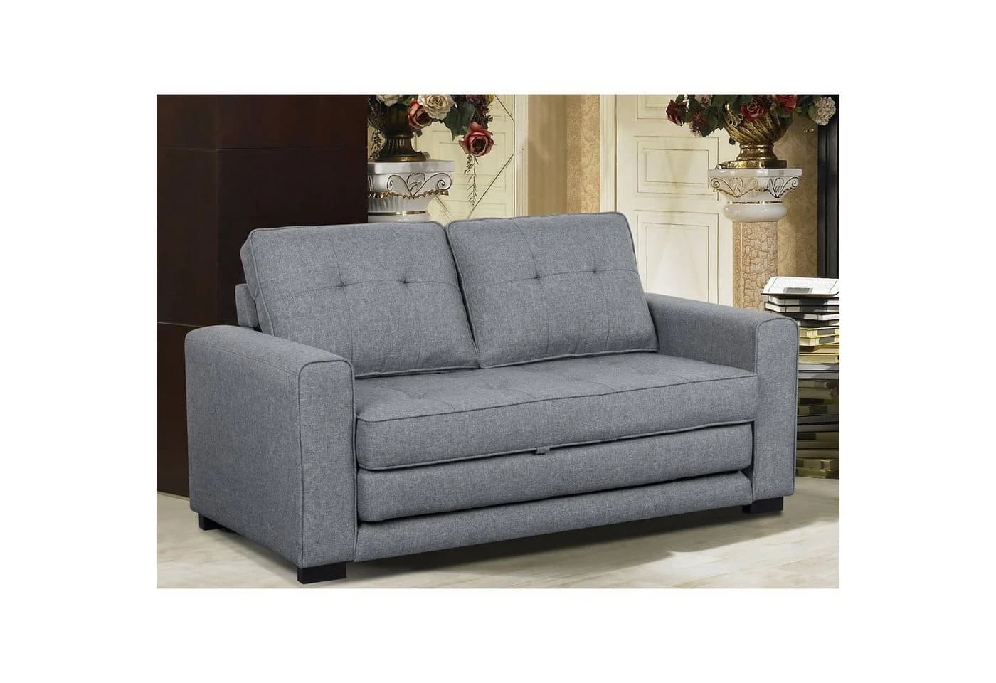 HTI-Line Schlafsofa Azaria Grau Zweisitzer mit Schlaf-Funktion - Bild 2