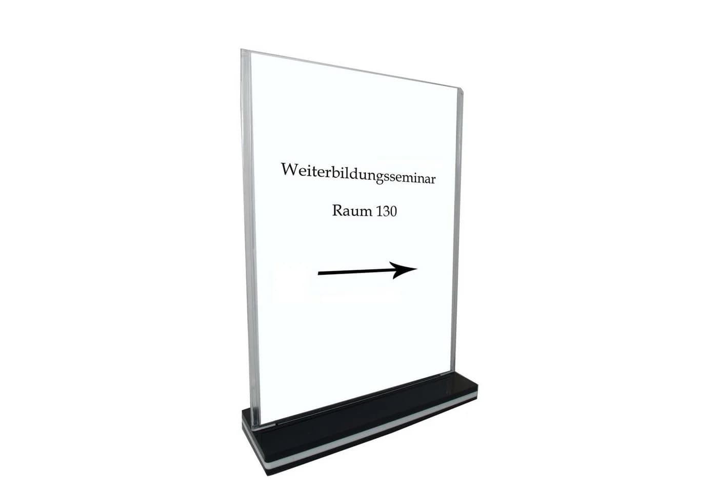 HTI-Line Bilderrahmen Tischaufsteller A3 Hochformat Weiß Kunststoff - Bild 2