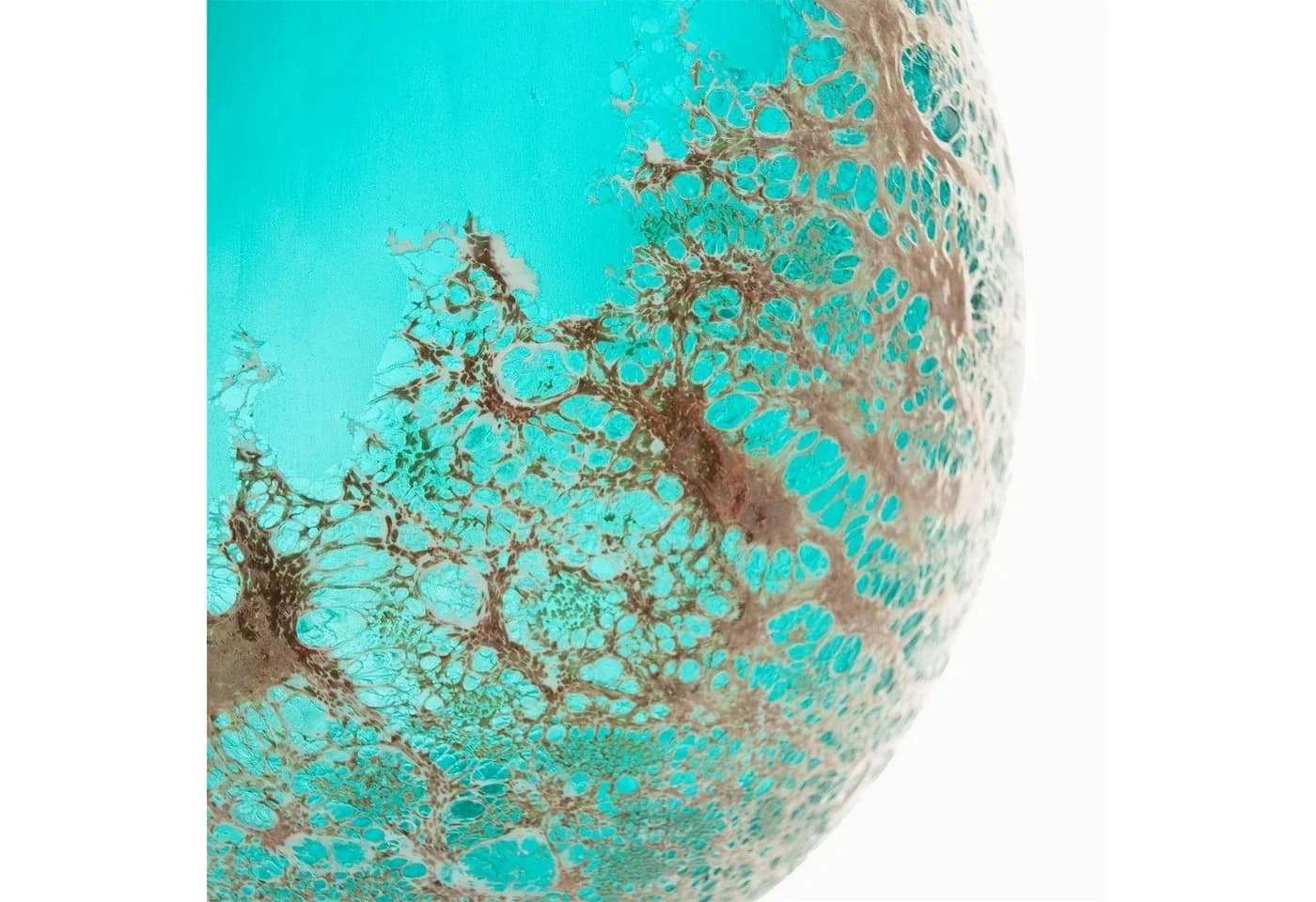 NTK-Collection Dekovase Ocean XL Türkis-Gold Tischvase - Bild 5
