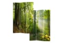 HTI-Line Paravent Waldweg Raumteiler Sichtschutz 120x170 cm Bild 2