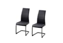 HTI-Line Freischwinger Schwingstuhl SallyP Schwarz Kunstleder 2er Set Bild 1