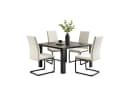 HTI-Line Freischwinger Schwingstuhl SallyP 4er Set Beige Kunstleder Bild 1