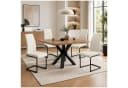 HTI-Line Freischwinger Schwingstuhl SallyP 4er Set Beige Kunstleder Bild 2