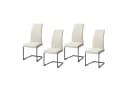 HTI-Line Freischwinger Schwingstuhl SallyP 4er Set Beige Kunstleder Bild 3