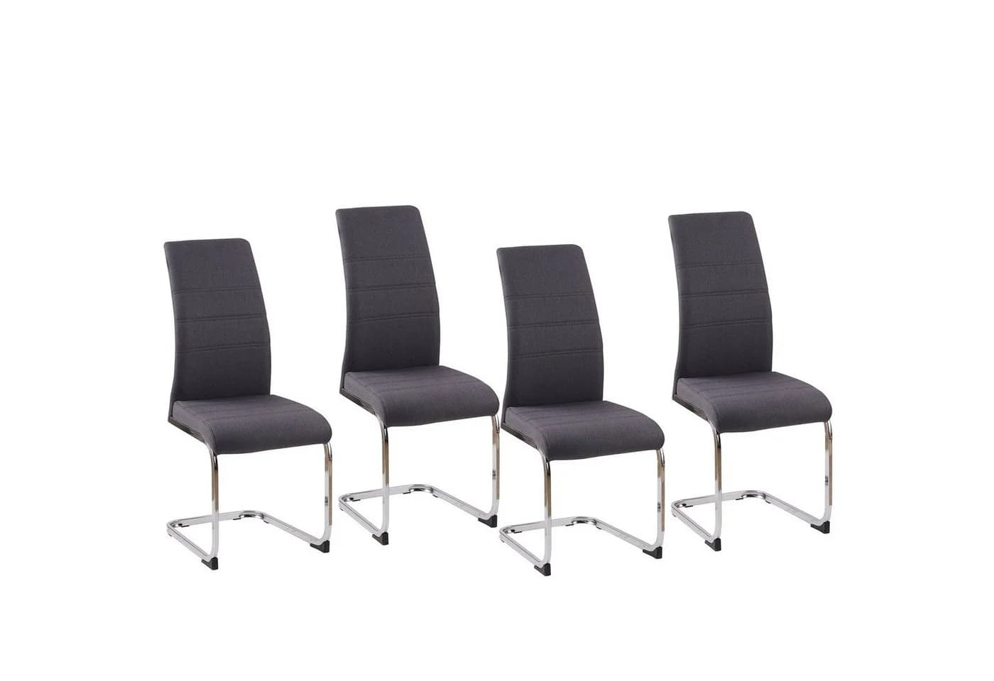 HTI-Line Freischwinger Schwingstuhl SallyC Grau 4er Set - Bild 3