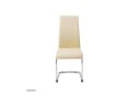 HTI-Line Freischwinger Schwingstuhl SallyC 4er Set Kunstleder Beige/Weiß Bild 3