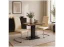 HTI-Line Freischwinger Schwingstuhl SallyC 2er Set Beige Kunstleder Bild 2
