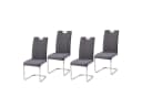 HTI-Line Freischwinger Schwingstuhl KellyC Grau 4er Set Bild 1