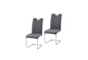 HTI-Line Freischwinger Schwingstuhl KellyC Grau 2er Set Bild 1