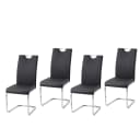 HTI-Line Schwingstuhl KellyC PU 4er Set Kunstleder Modern Bild 1
