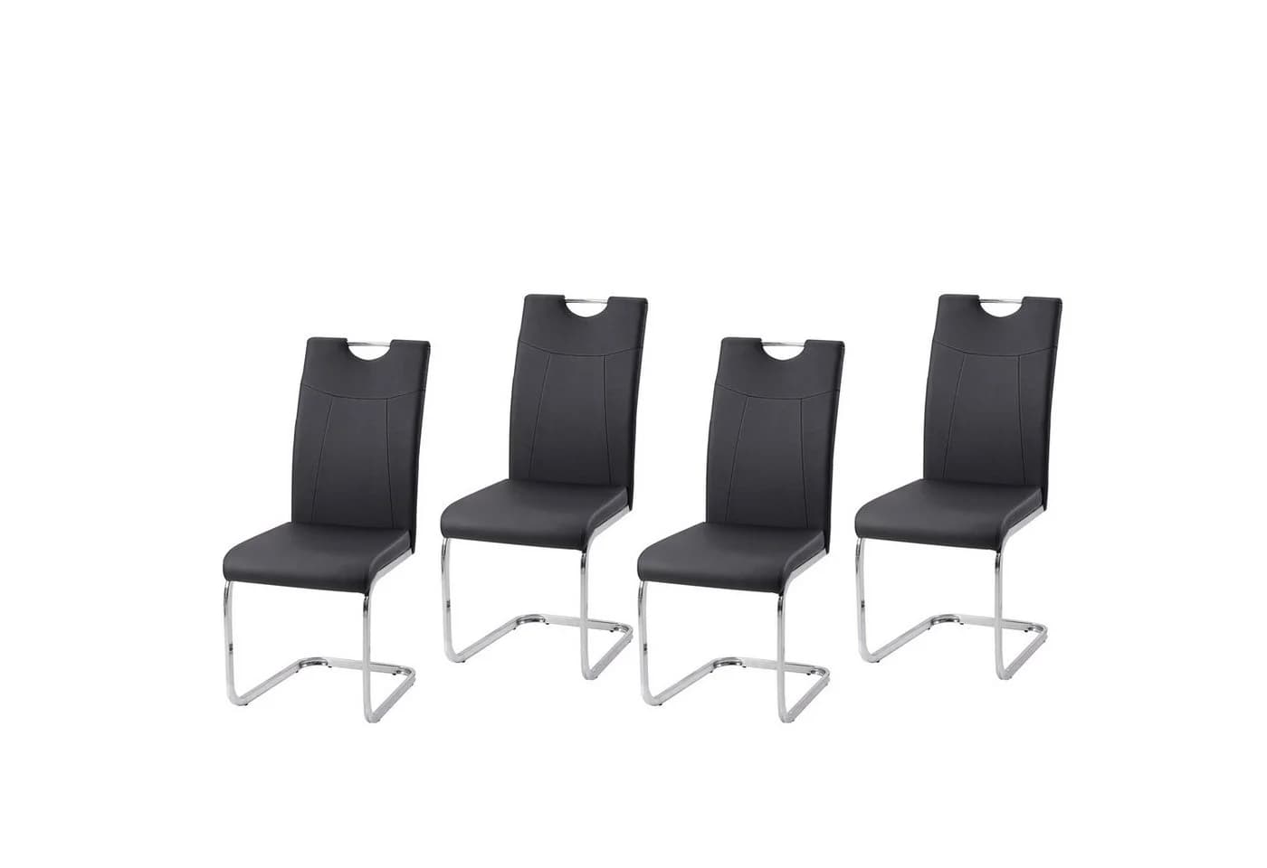 HTI-Line Schwingstuhl KellyC PU 4er Set Kunstleder Modern - Bild 3