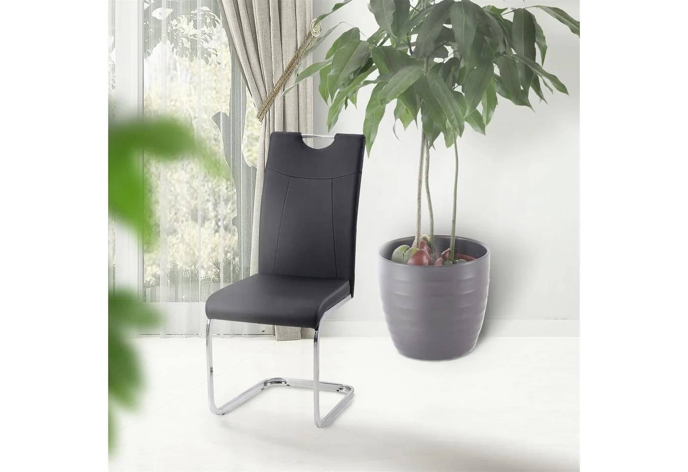 HTI-Line Schwingstuhl KellyC PU 4er Set Kunstleder Modern - Bild 5