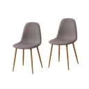 HTI-Line Stuhl SavannahW 2er Set Modern Retro Webstoff Bild 1