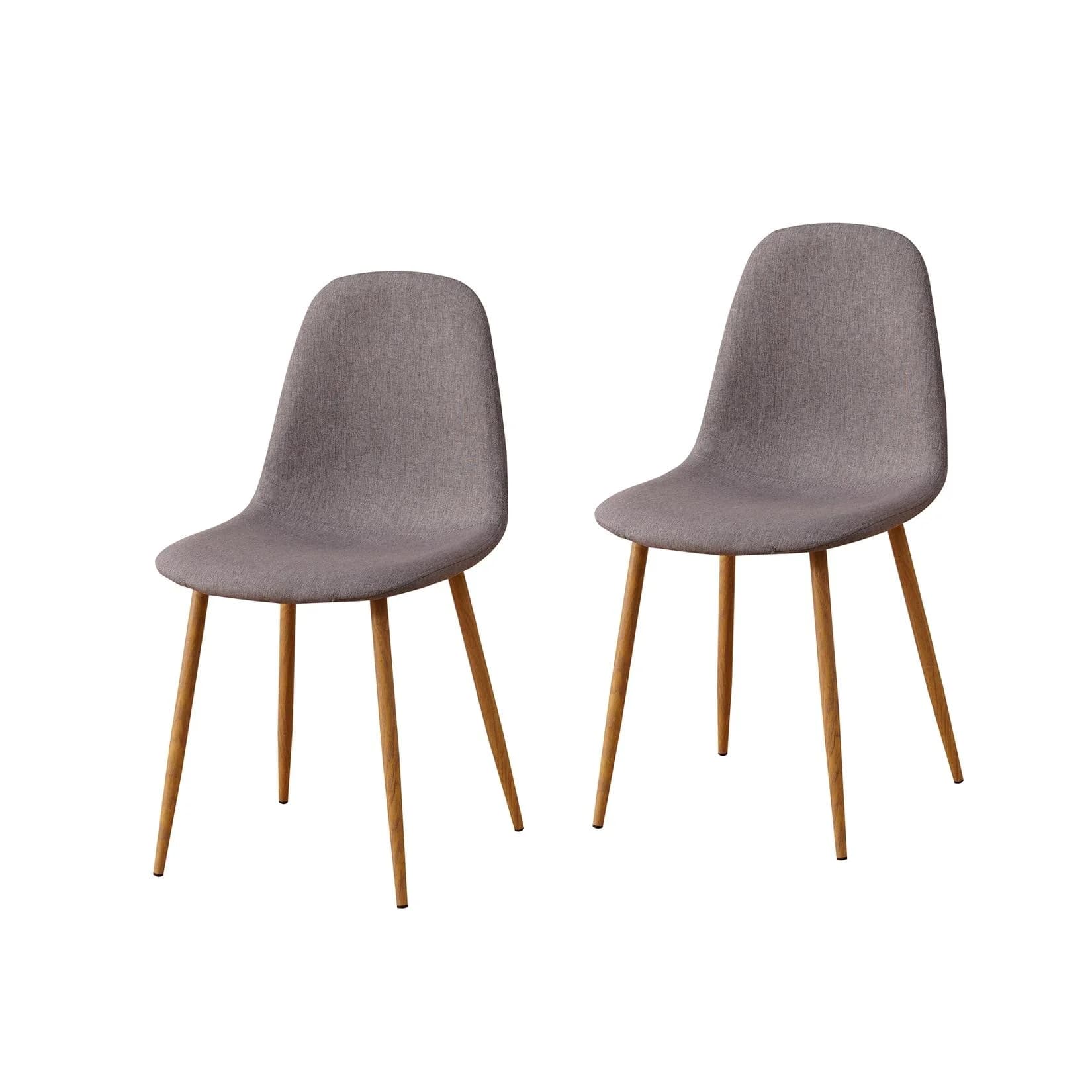 HTI-Line Stuhl SavannahW 2er Set Modern Retro Webstoff
