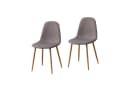 HTI-Line Stuhl SavannahW 2er Set Modern Retro Webstoff Bild 3