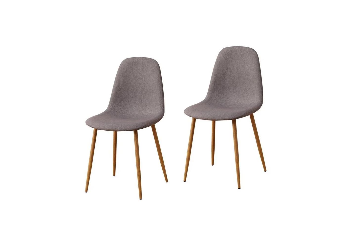 HTI-Line Stuhl SavannahW 2er Set Modern Retro Webstoff - Bild 3