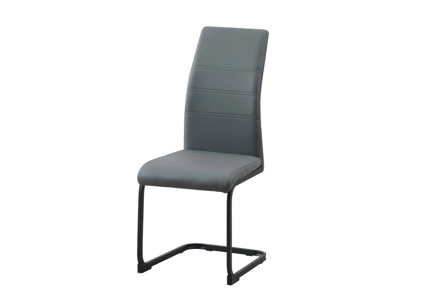 HTI-Line Freischwinger Schwingstuhl 2er Set grau Kunstleder SallyP - Bild 3