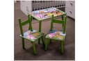 HTI-Line Kindersitzgruppe Dschungel 3-tlg. 1 Tisch 2 Stühle Bunt Bild 4