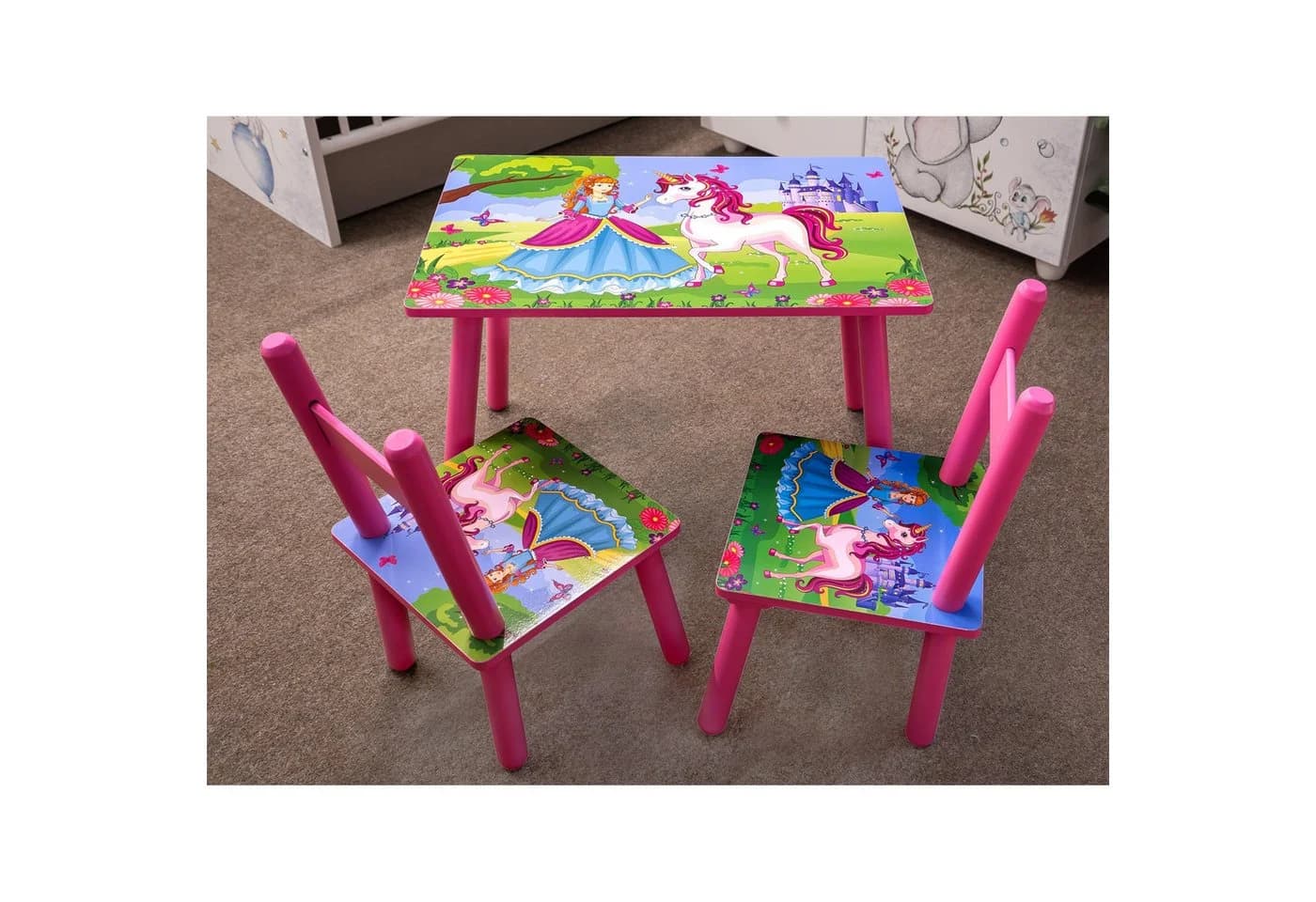 HTI-Line Kindersitzgruppe Einhorn 3-tlg. Rosa - Bild 2